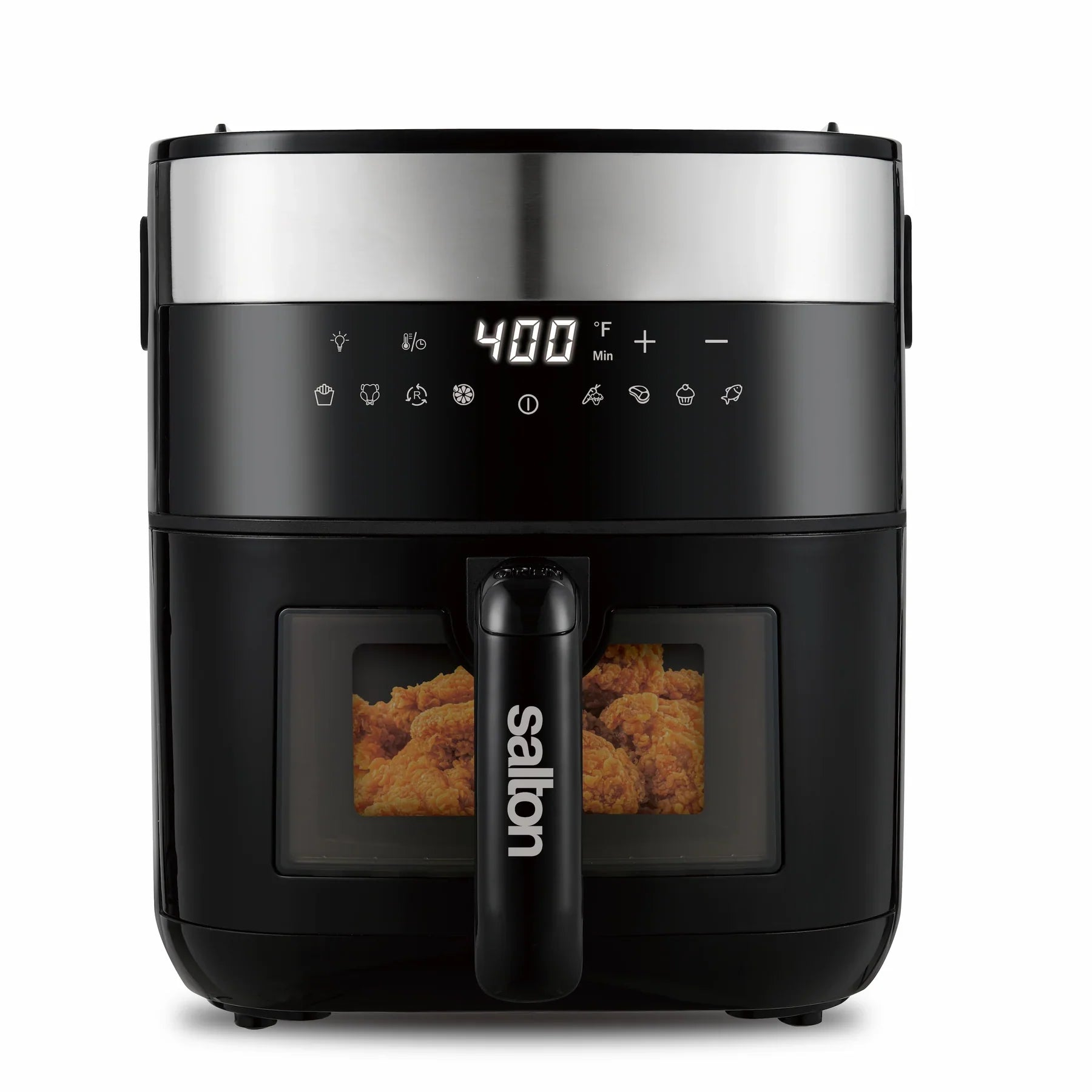 Salton Flip & Cook 3-in-1 5.8 QT Air Fryer, Grill, & Dehydrator