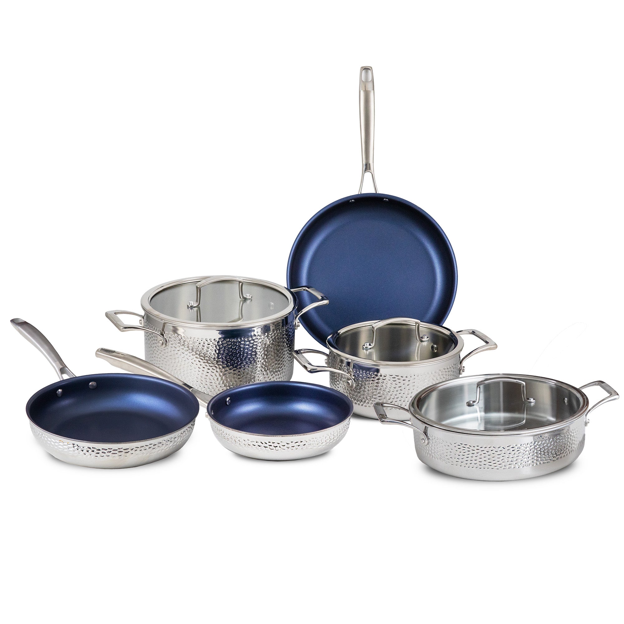 Blue Jean Chef 9-Piece Stainless Steel Cookware Set