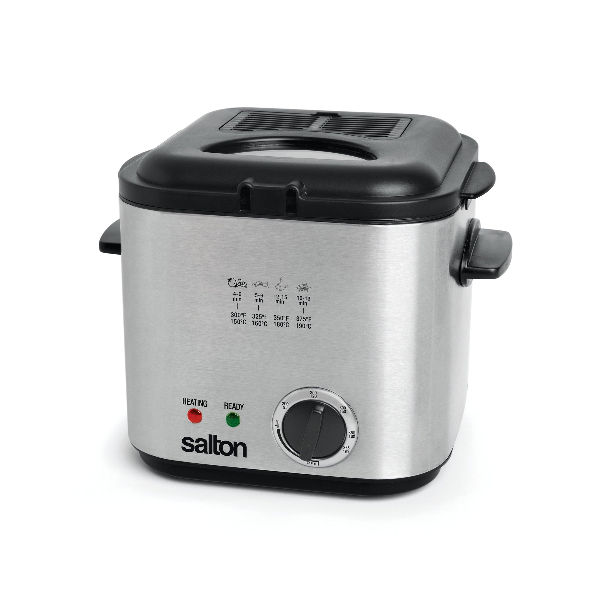 Salton Stainless Steel Compact Deep Fryer