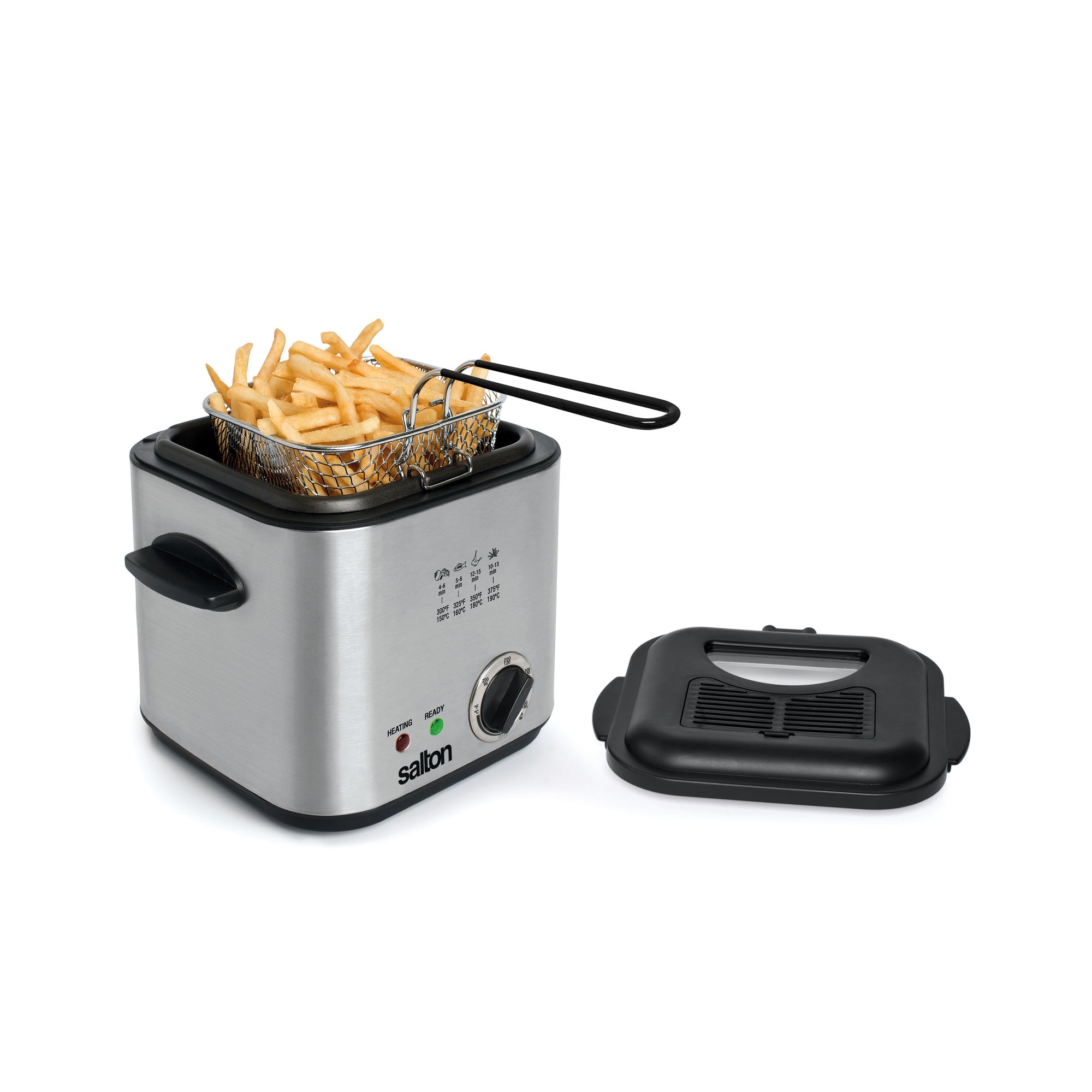 Salton Stainless Steel Compact Deep Fryer