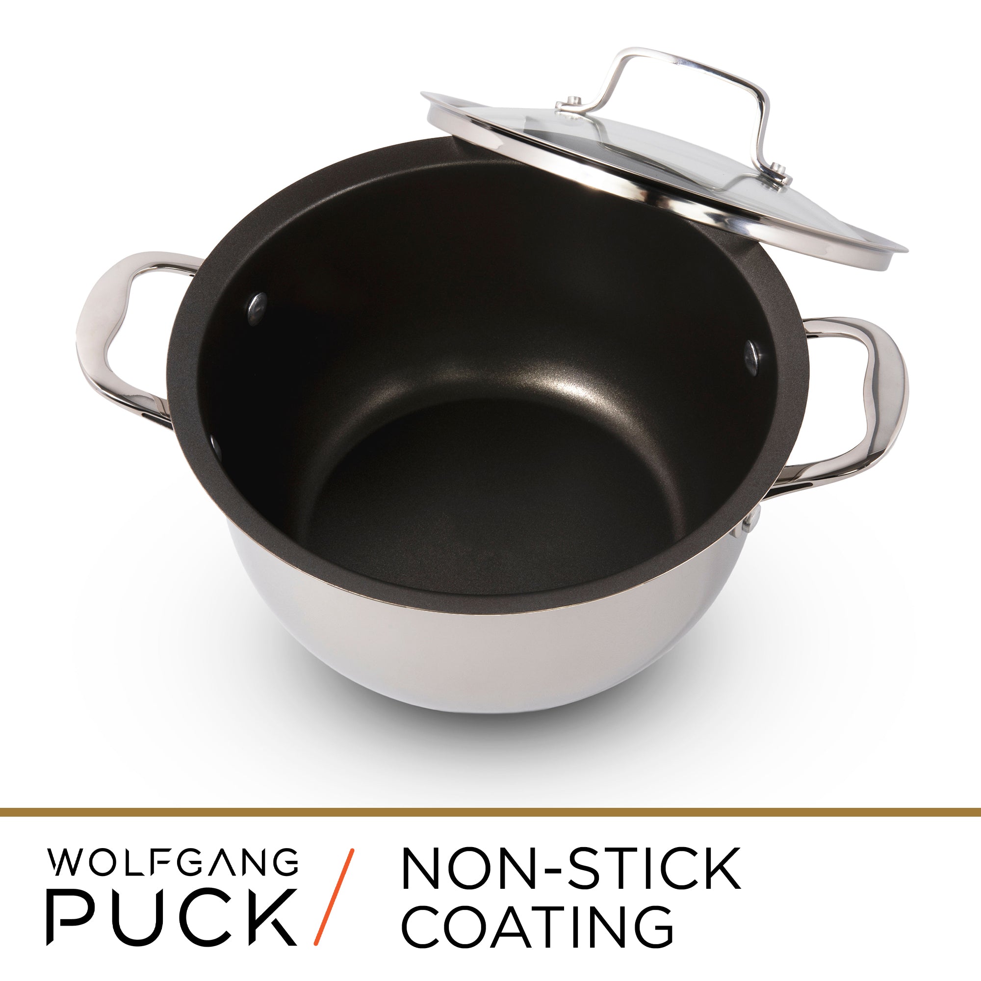 Wolfgang Puck 6-Piece Stainless Steel Pots and Pan Set