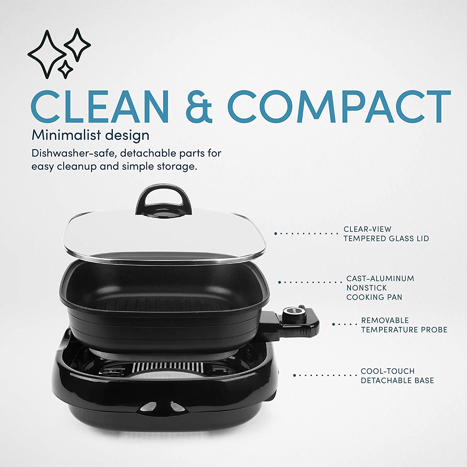 Aroma Housewares 3-in-1 Electric Indoor Grillet