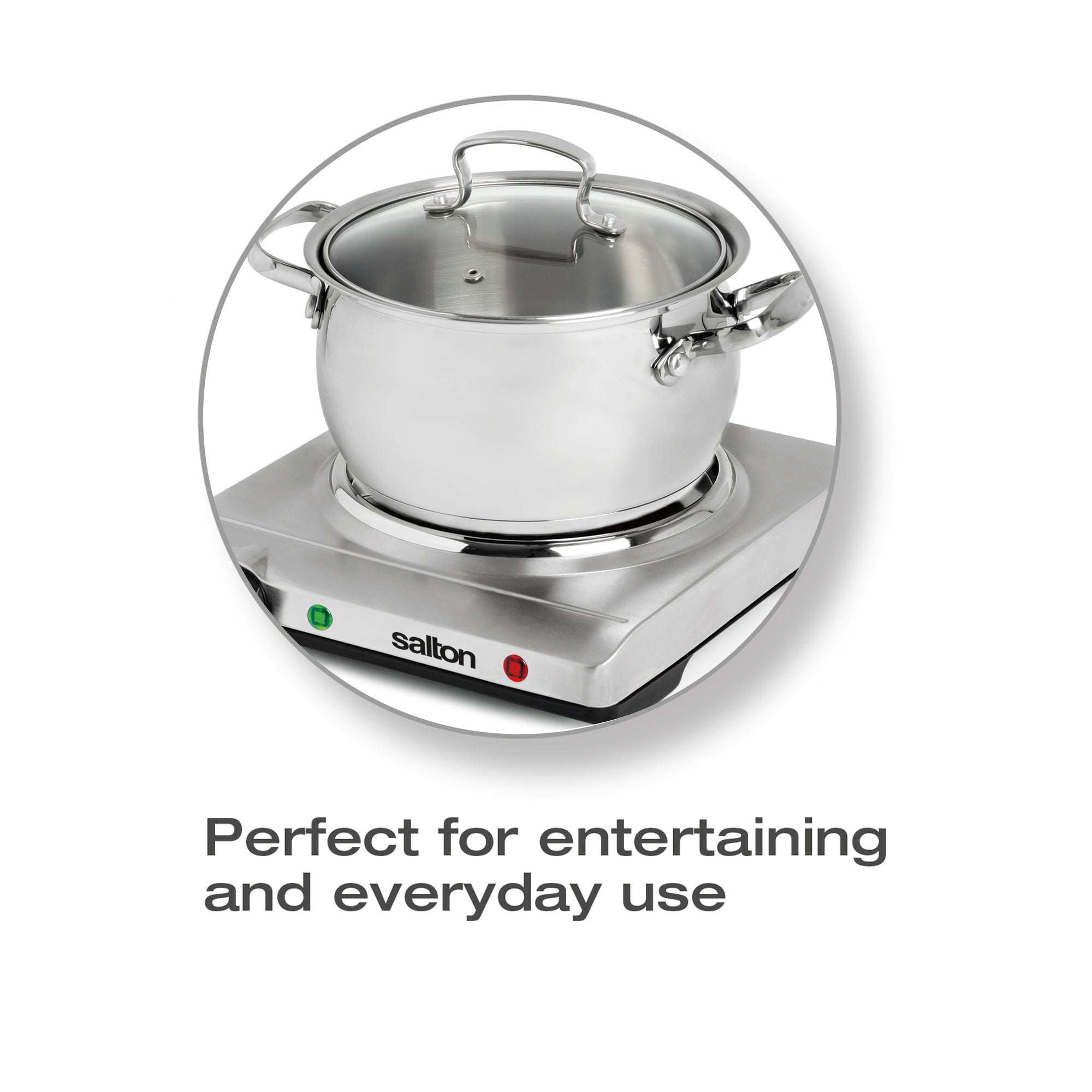 Salton Stainless Steel Portable Cooktop